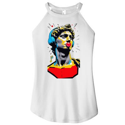 David Statue Michelangelo Motivational Renaissance Art Women's Perfect Tri Rocker Tank