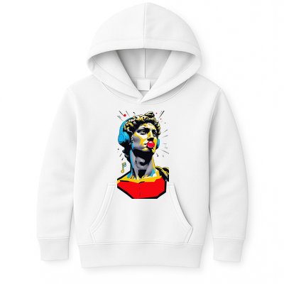 David Statue Michelangelo Motivational Renaissance Art Kids Hoodie