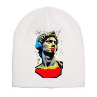 David Statue Michelangelo Motivational Renaissance Art Short Acrylic Beanie