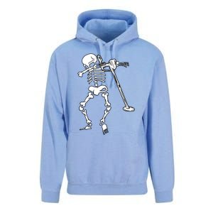 Dabbing Skeleton Metal Detector Halloween Funny Dab Humor Gift Unisex Surf Hoodie