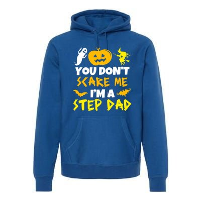 Don't Scare Me Stepgiftdad Costume Halloween Lazy Easy Stepdad Cute Gift Premium Hoodie