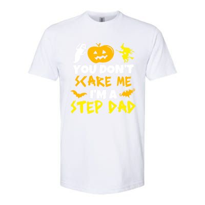 Don't Scare Me Stepgiftdad Costume Halloween Lazy Easy Stepdad Cute Gift Softstyle CVC T-Shirt