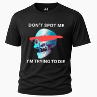 DonT Spot Me IM Trying To Die Gym Skull Pump Cover Cooling Performance Crew T-Shirt