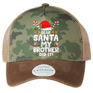 Dear Santa My Brother Did It  Funny Christmas  Legacy Tie Dye Trucker Hat