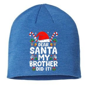 Dear Santa My Brother Did It  Funny Christmas  Sustainable Beanie