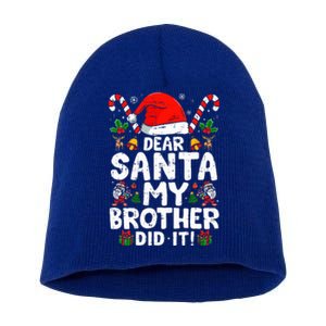 Dear Santa My Brother Did It  Funny Christmas  Short Acrylic Beanie