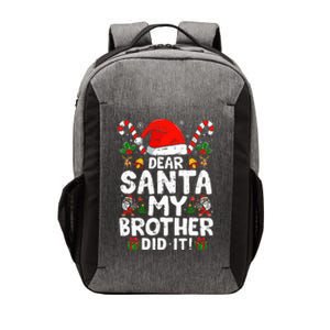 Dear Santa My Brother Did It  Funny Christmas  Vector Backpack