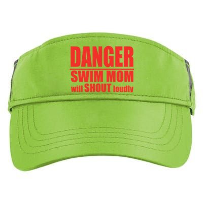 Danger Swim Mom Will Shout Loudly Swimming Cool Gift Adult Drive Performance Visor