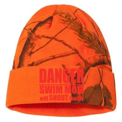 Danger Swim Mom Will Shout Loudly Swimming Cool Gift Kati Licensed 12" Camo Beanie