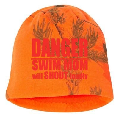 Danger Swim Mom Will Shout Loudly Swimming Cool Gift Kati - Camo Knit Beanie