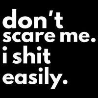 DonT Scare Me I Shit Easily Flat Bill Trucker Hat