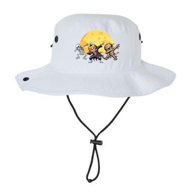 Dabbing Skeleton Mummy Spooky Squad Halloween Gift Legacy Cool Fit Booney Bucket Hat