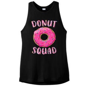 Donut Squad Matching Donut Party Pink Doughnut Sprinkles Ladies PosiCharge Tri-Blend Wicking Tank