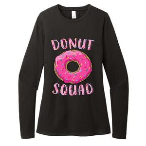 Donut Squad Matching Donut Party Pink Doughnut Sprinkles Womens CVC Long Sleeve Shirt