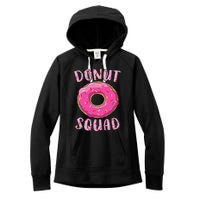 Donut Squad Matching Donut Party Pink Doughnut Sprinkles Women's Fleece Hoodie