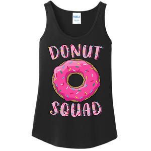 Donut Squad Matching Donut Party Pink Doughnut Sprinkles Ladies Essential Tank