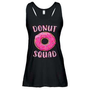 Donut Squad Matching Donut Party Pink Doughnut Sprinkles Ladies Essential Flowy Tank