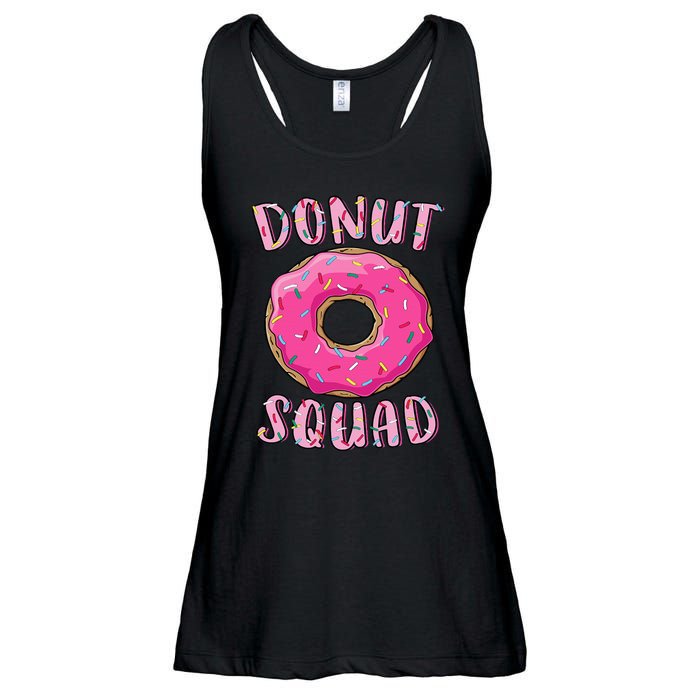 Donut Squad Matching Donut Party Pink Doughnut Sprinkles Ladies Essential Flowy Tank