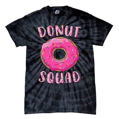 Donut Squad Matching Donut Party Pink Doughnut Sprinkles Tie-Dye T-Shirt