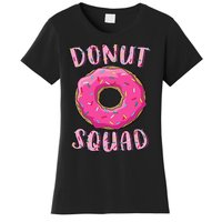 Donut Squad Matching Donut Party Pink Doughnut Sprinkles Women's T-Shirt