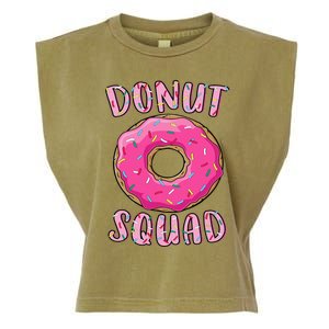 Donut Squad Matching Donut Party Pink Doughnut Sprinkles Garment-Dyed Women's Muscle Tee