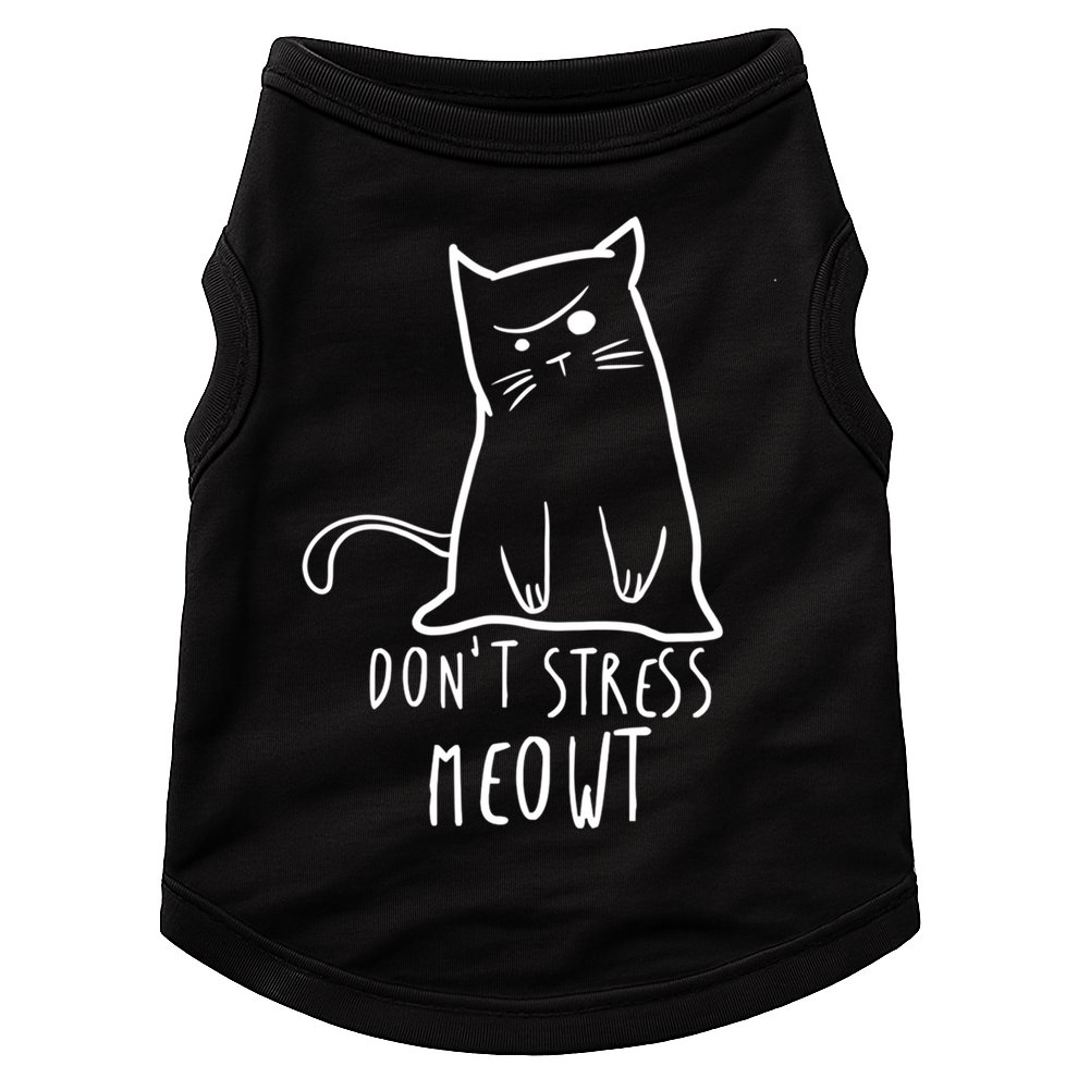 Dont Stress Meowt Funny Cat Humour Kitty Owner Cat Mom Dad Cute Gift Doggie Tank