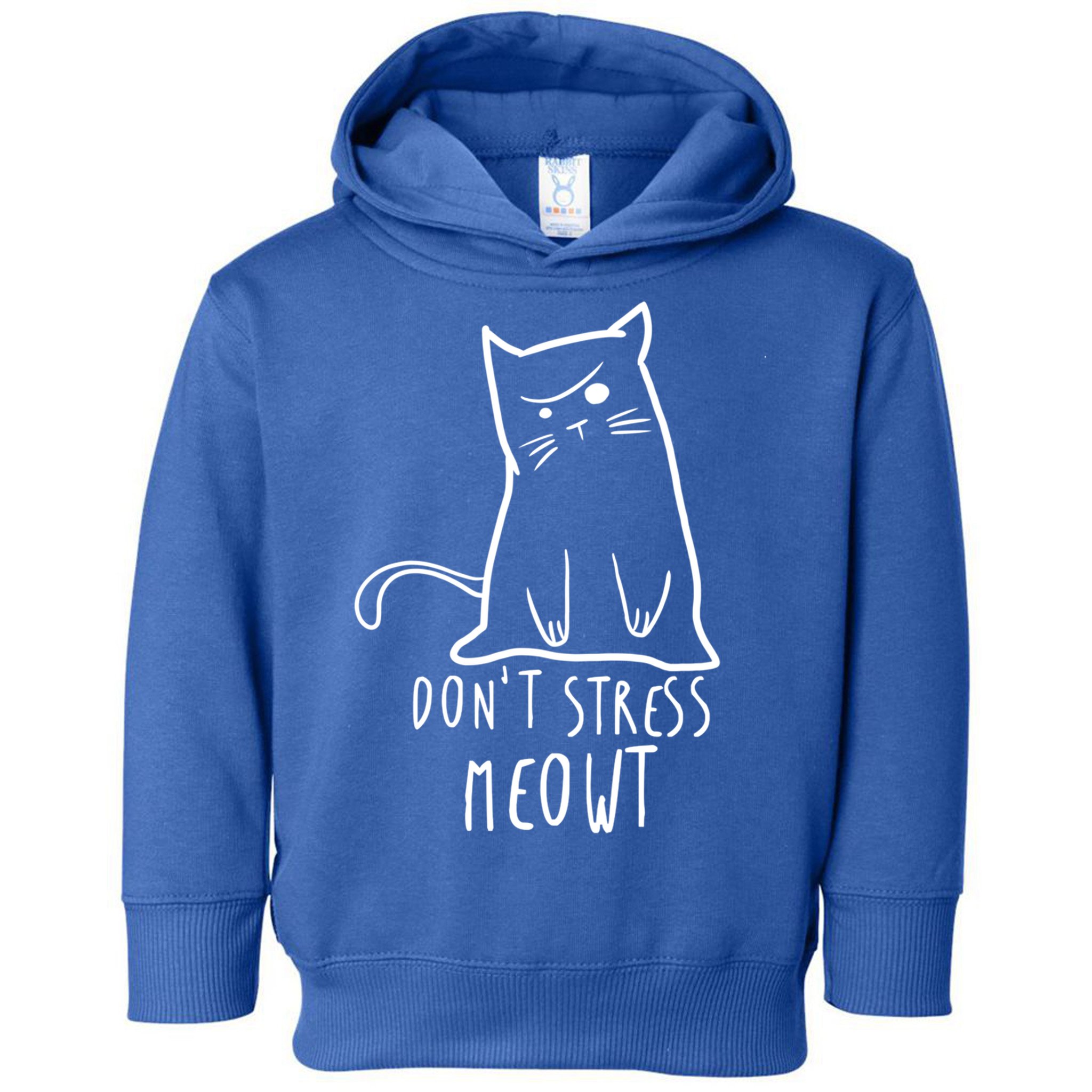 Dont Stress Meowt Funny Cat Humour Kitty Owner Cat Mom Dad Cute Gift Toddler Hoodie