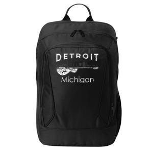 Detroit Souvenir Michigan Music Electric Guitar City Backpack