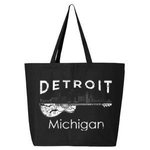 Detroit Souvenir Michigan Music Electric Guitar 25L Jumbo Tote