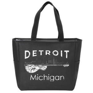 Detroit Souvenir Michigan Music Electric Guitar Zip Tote Bag