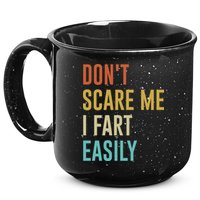 Dont Scare Me I Fart Easily Retro Funny Flatulence For Dads 15oz Campfire Ceramic Mug