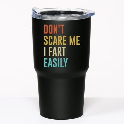 Dont Scare Me I Fart Easily Retro Funny Flatulence For Dads Tumbler