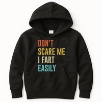 Dont Scare Me I Fart Easily Retro Funny Flatulence For Dads Kids Hoodie