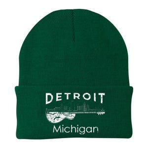 Detroit Souvenir Michigan Music Electric Guitar Knit Cap Winter Beanie