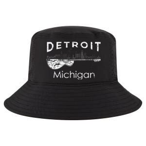 Detroit Souvenir Michigan Music Electric Guitar Cool Comfort Performance Bucket Hat