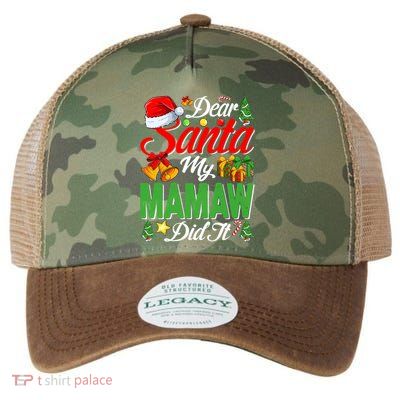 Dear Santa My Mamaw Did It Christmas Xmas Family Pajama Great Gift Legacy Tie Dye Trucker Hat