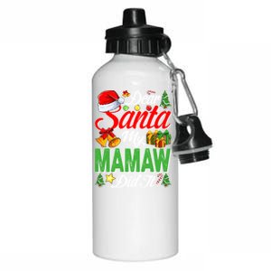 Dear Santa My Mamaw Did It Christmas Xmas Family Pajama Great Gift Aluminum Water Bottle