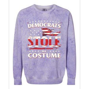 Democrats Stole My Costume Trump 2024 Halloween Costume Colorblast Crewneck Sweatshirt