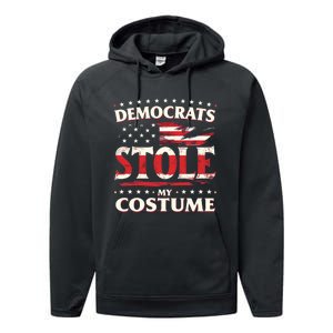 Democrats Stole My Costume Trump 2024 Halloween Costume Performance Fleece Hoodie