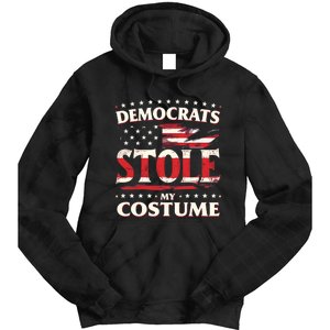 Democrats Stole My Costume Trump 2024 Halloween Costume Tie Dye Hoodie