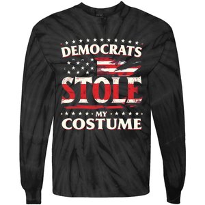 Democrats Stole My Costume Trump 2024 Halloween Costume Tie-Dye Long Sleeve Shirt