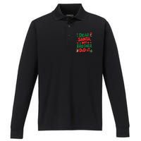 Dear Santa My Brother Did It Funny Christmas Brother Funny Performance Long Sleeve Polo