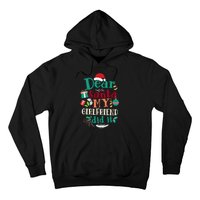 Dear Santa My Girlfriend Did It Funny Christmas Pajama Hoodie