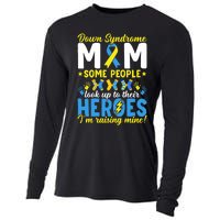 Down Syndrome Mom T21 Trisomy 21 Down Syndrome Awareness Cooling Performance Long Sleeve Crew