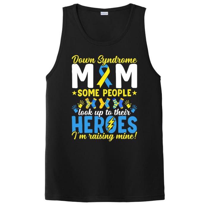 Down Syndrome Mom T21 Trisomy 21 Down Syndrome Awareness PosiCharge Competitor Tank