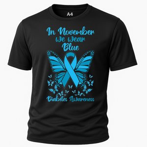 Diabetes Support November Blue Diabetes Awareness Cooling Performance Crew T-Shirt