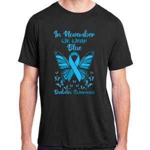 Diabetes Support November Blue Diabetes Awareness Adult ChromaSoft Performance T-Shirt