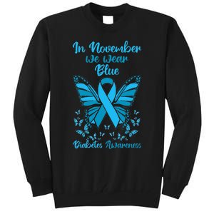 Diabetes Support November Blue Diabetes Awareness Tall Sweatshirt