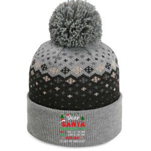 Dear Santa Never Mind Ill Buy My Own Stuff Funny Christmas The Baniff Cuffed Pom Beanie