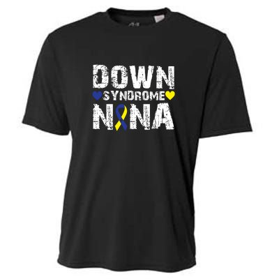 Down Syndrome Nana Family Matching For Down Syndrome Awareness Gift Cooling Performance Crew T-Shirt